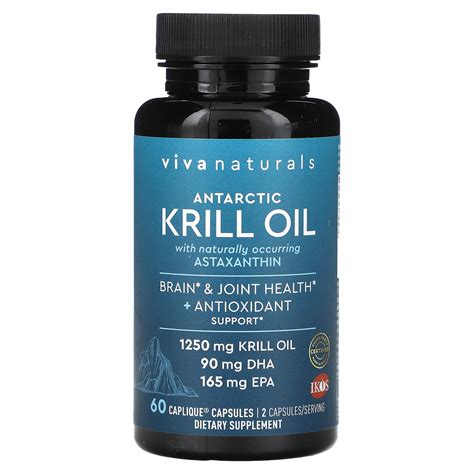 Viva Naturals, Antarctic Krill Oil with Astaxanthin, 60 .